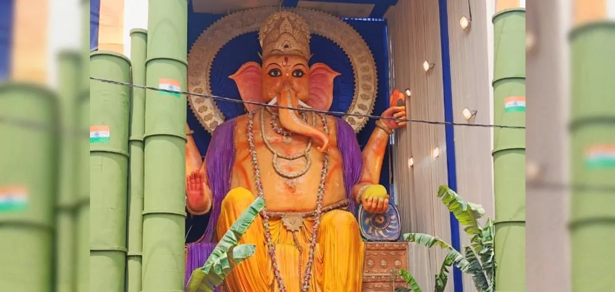উত্তর-পূর্ব ভারতের সবচেয়ে বড় গণেশ মূর্তি স্থাপন