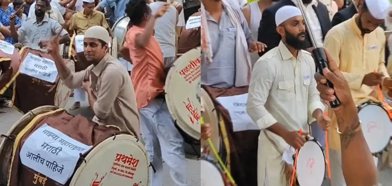 গনেশোৎসবে ঢাক হাতে মুসলিম ঢাকি (ফাইল চিত্র)