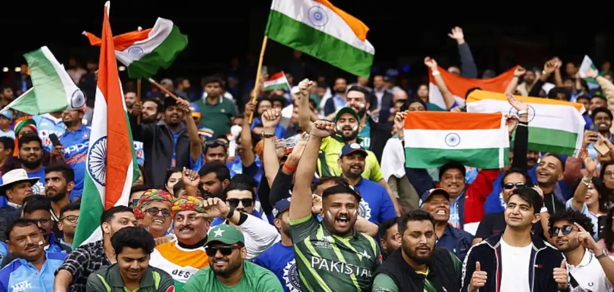 ভারত–পাকিস্তান ম্যাচ টানটান উত্তেজনা