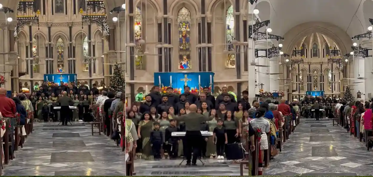 ‘সবার আগে দেশ’, জাতীয় সঙ্গীত গেয়ে শুরু মুম্বইয়ের চার্চে মধ্যরাতের প্রার্থনা