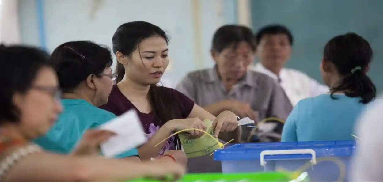 ২০২১ সালের সামরিক অভ্যুত্থানের পর প্রথমবারের মতো নির্বাচন আয়োজন করল মিয়ানমারের সামরিক জান্তা