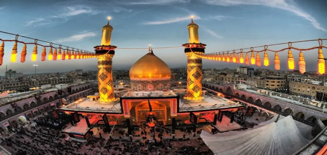 ইরাকের পবিত্র শহর কারবালায় অবস্থিত হযরত আলীর দরগাহ