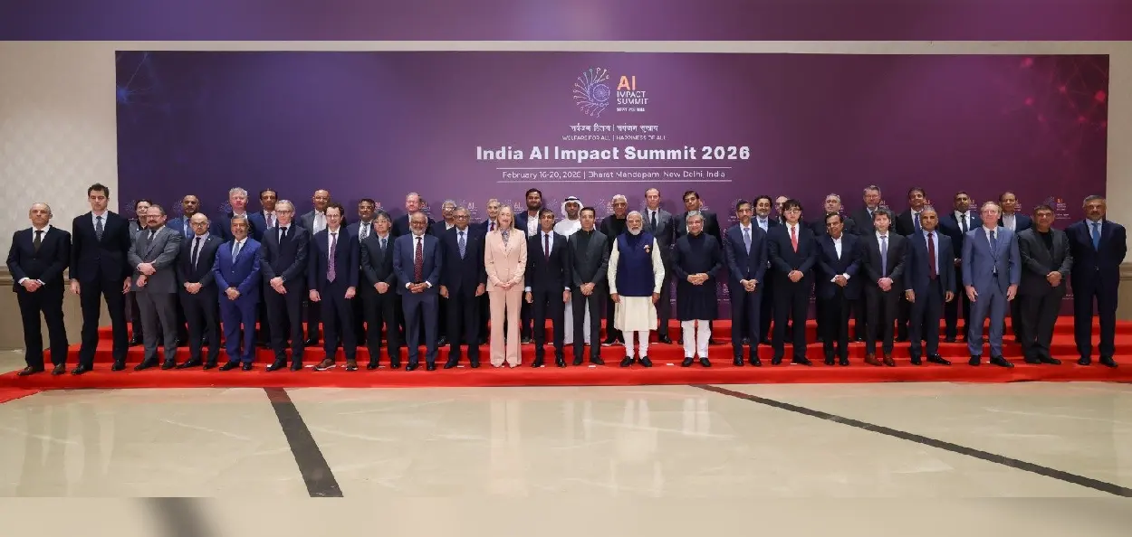 দিল্লিতে গ্লোবাল 'এআই ইমপ্যাক্ট সম্মেলন' (AI Impact Summit)-র একটি দৃশ্য