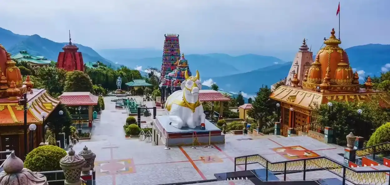 সিকিমের নামচি চারধামের দৃশ্য