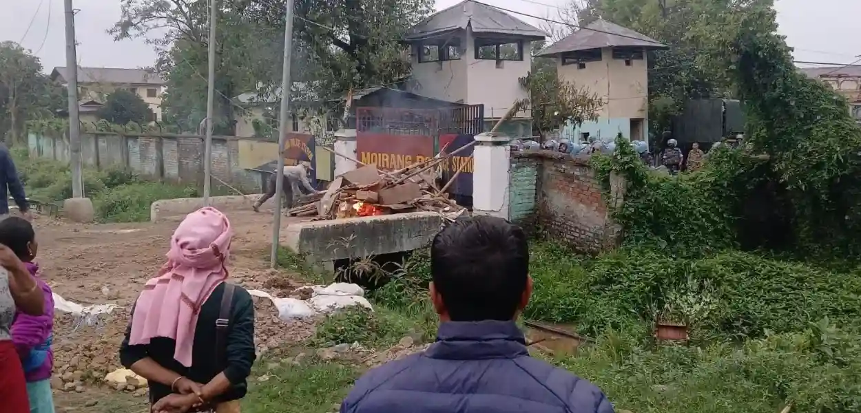 মণিপুরে রকেট হামলায় দুই শিশুর মৃত্যু, বিক্ষোভে উত্তাল এলাকা