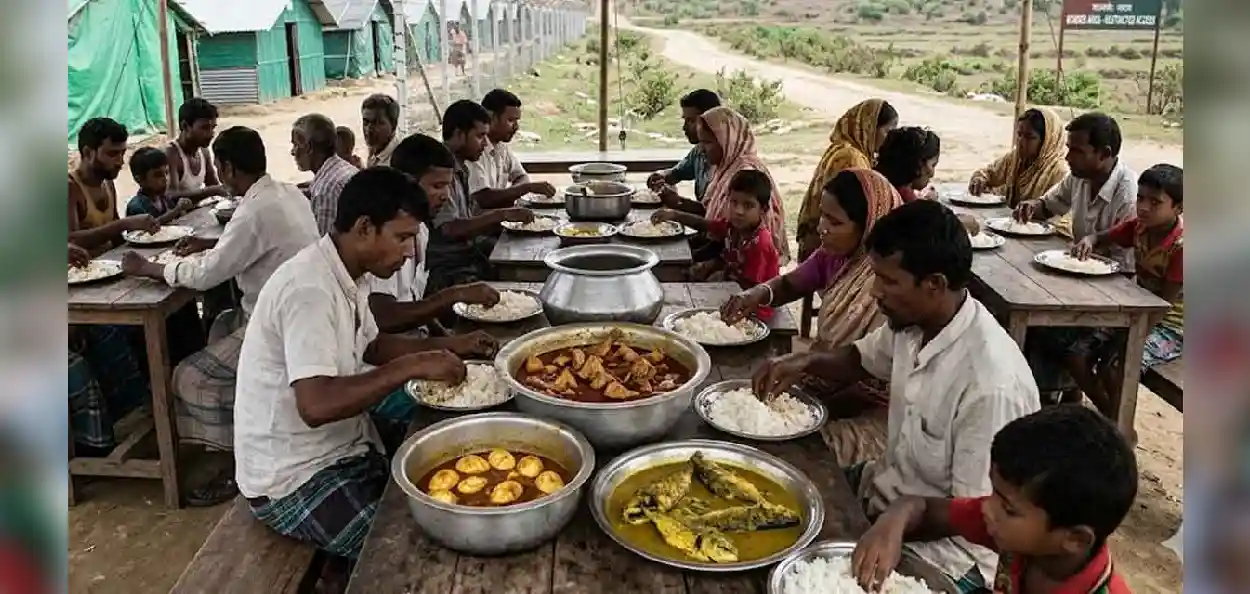 পুশব্যাকের অপেক্ষায় ‘বিদেশি’ অতিথিরা, মালদহের হোল্ডিং সেন্টারে মাছ-মাংস-ডিমের এলাহি বন্দোবস্ত