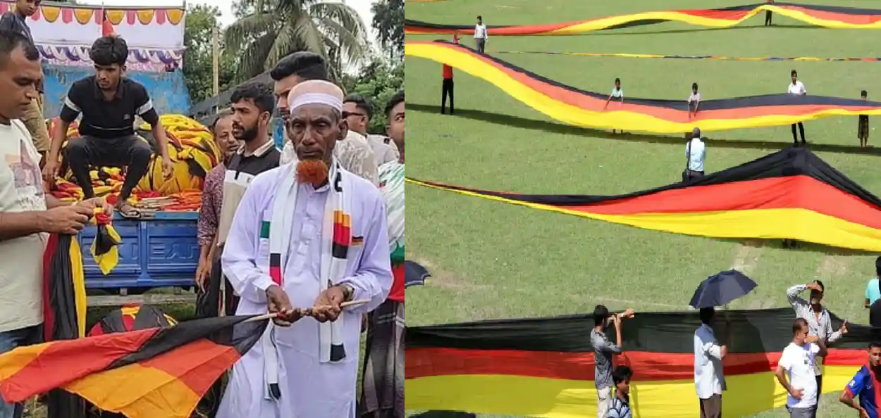 সাড়ে সাত কিলোমিটার জার্মানির পতাকা বানালেন মাগুরার আমজাদ, পেলেন আন্তর্জাতিক স্বীকৃতি!