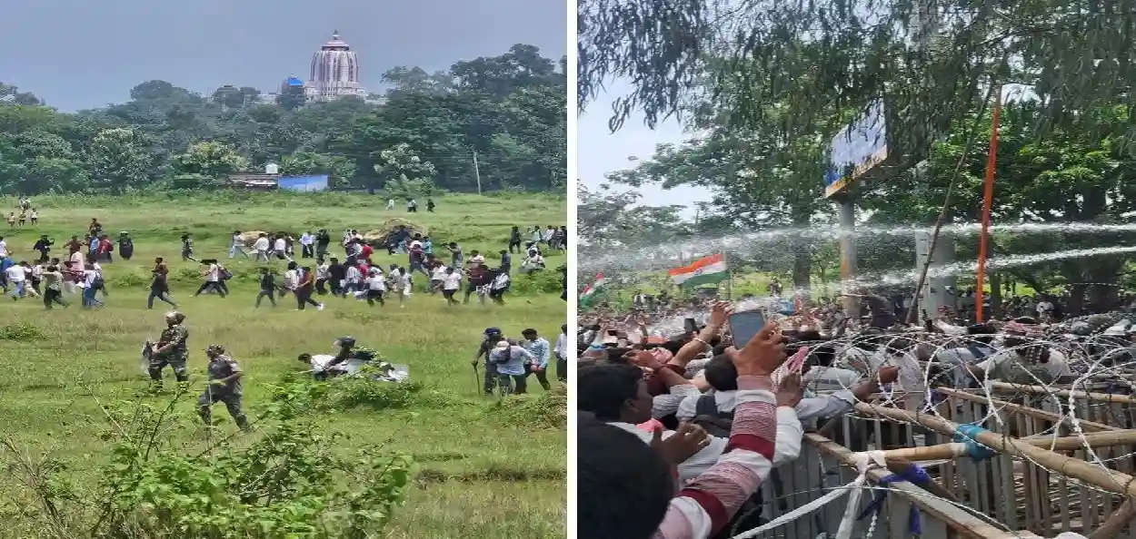 রাঁচিতে বিধানসভা ঘেরাওয়ে উত্তেজনা, ব্যারিকেড ভেঙে এগোলেন হাজারো ছাত্র