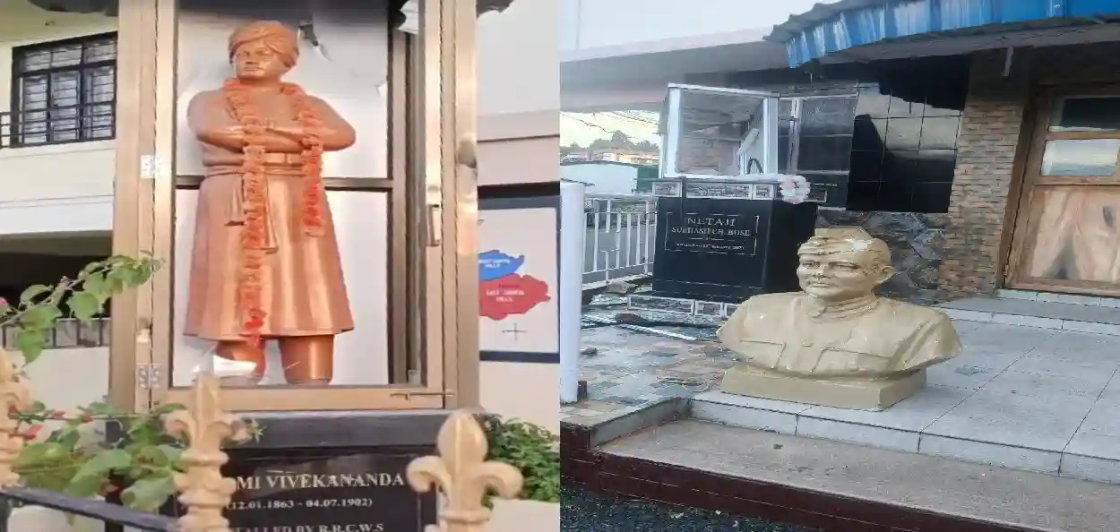 শিলংয়ে স্বামী বিবেকানন্দ ও নেতাজি সুভাষচন্দ্র বসুর মূর্তিও ভাঙচুর 