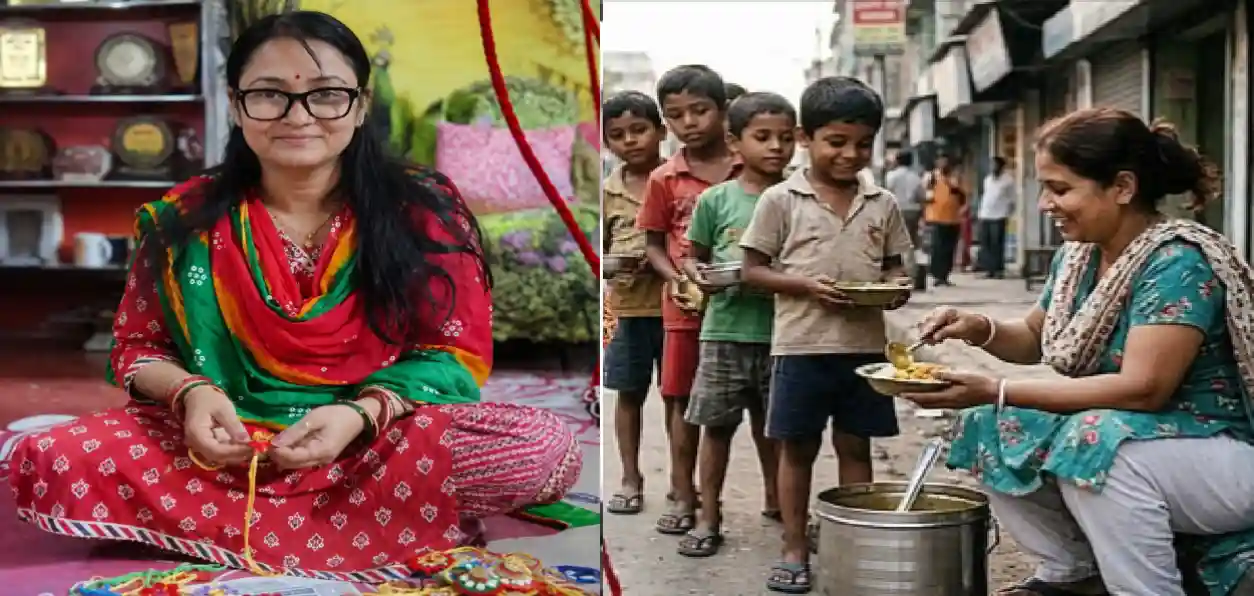 অভাবকে হার মানিয়ে ক্ষুধার্তের পাশে পাপিয়া, রাখির সুতোয় বুনছেন অন্নের স্বপ্ন