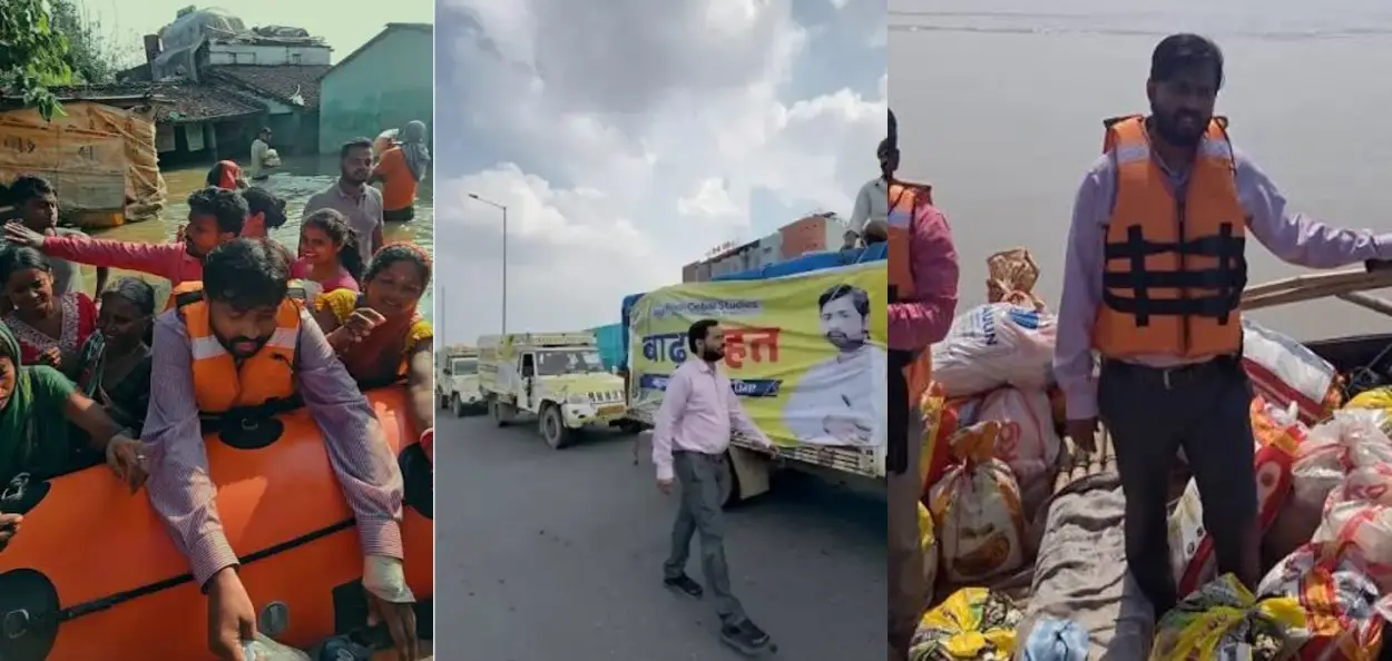 বিহারের বন্যায় ত্রাণের ১০০ গাড়ি নিয়ে খান স্যার, পাশে পড়াশোনাও, রাঘোপুরের পড়ুয়াদের জন্য বিনামূল্যে কোচিংয়ের প্রতিশ্রুতি