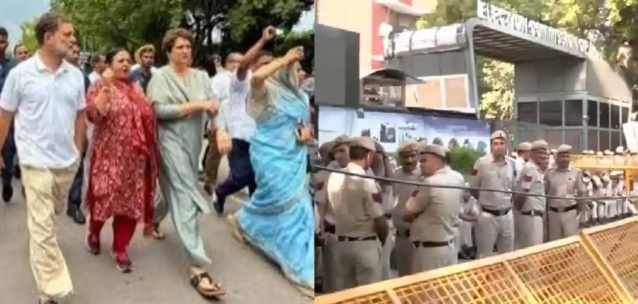 CEC-এর পদত্যাগের দাবিতে নির্বাচন কমিশনের দফতরে INDIA জোটের সাংসদদের মিছিল, কড়া নিরাপত্তা